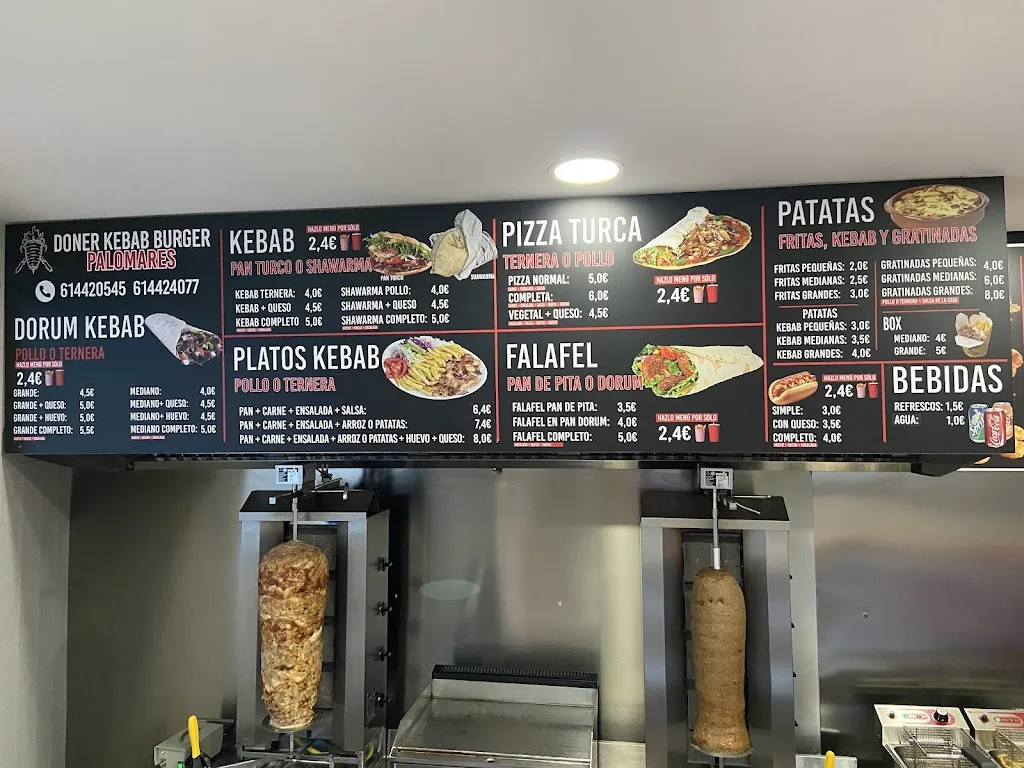 Menu_doner kebab burger palomares_Palomares del Río_image_1
