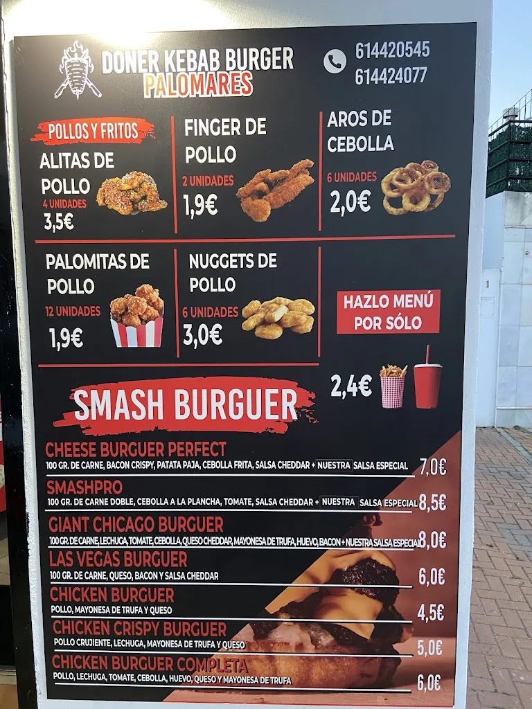 Menu_doner kebab burger palomares_Palomares del Río_image_2
