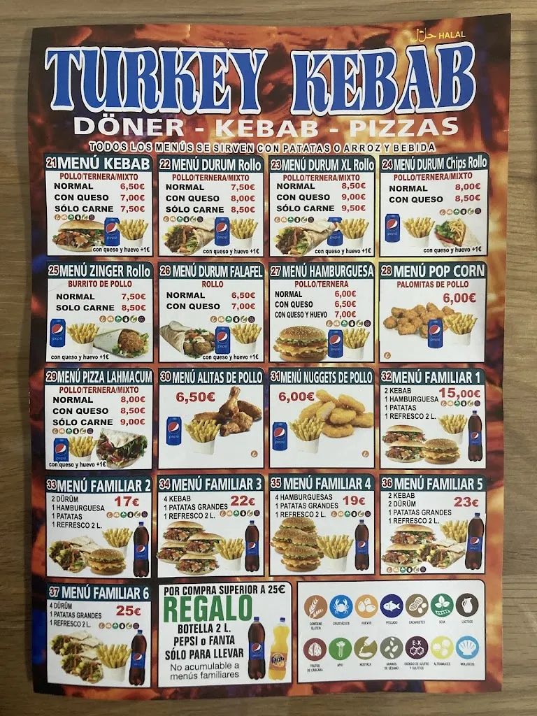 Menu_Turkey kebab _Palomares del Río_image_2