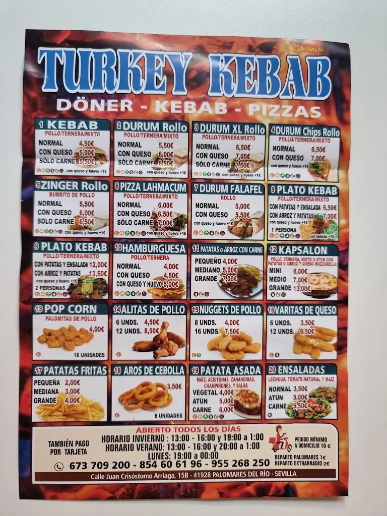 Menu_Turkey kebab _Palomares del Río_image_3
