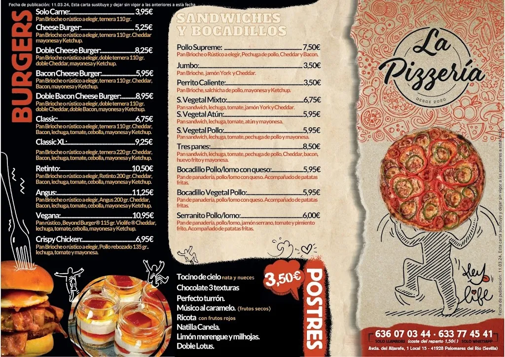 Menu_La Pizzeria a domicilio de Palomares_Palomares del Río_image_2