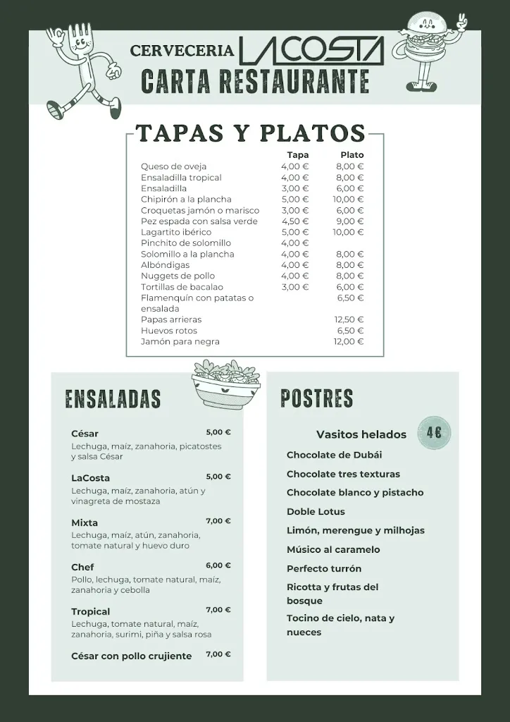 Menu_Cervecería LaCosta_Puebla de Cazalla La_immagine_3