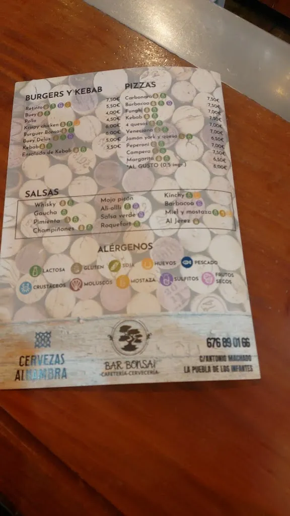 Menu_Café Bar Bonsai_Puebla de los Infantes La_image_4