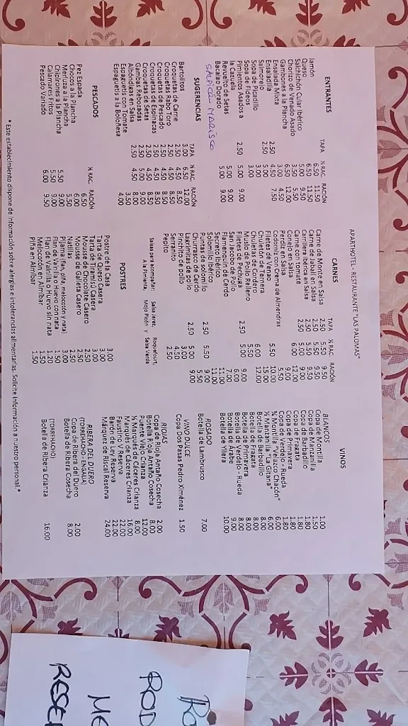 Menu_Aparthotel - Restaurante Las Palomas_Puebla de los Infantes La_image_3