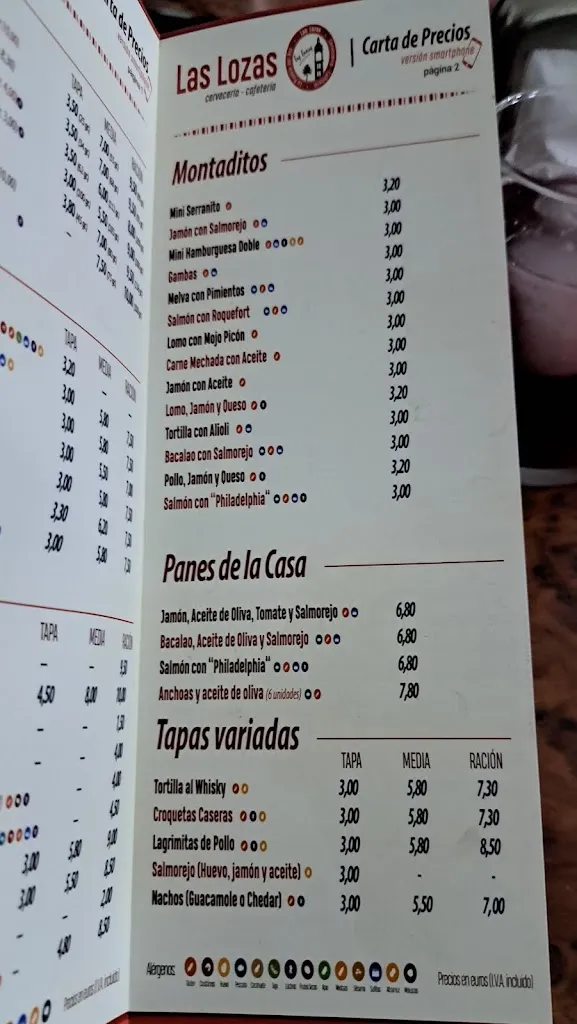Menu_Bar Las Lozas_Puebla del Río La_image_4
