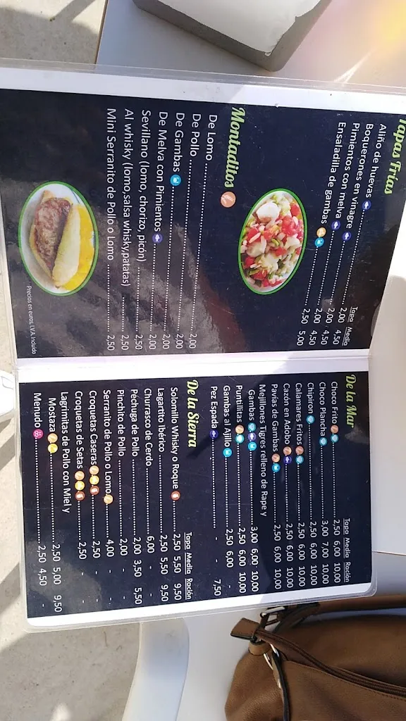 Menu_Bar El Sevillanito_Puebla del Río La_image_1