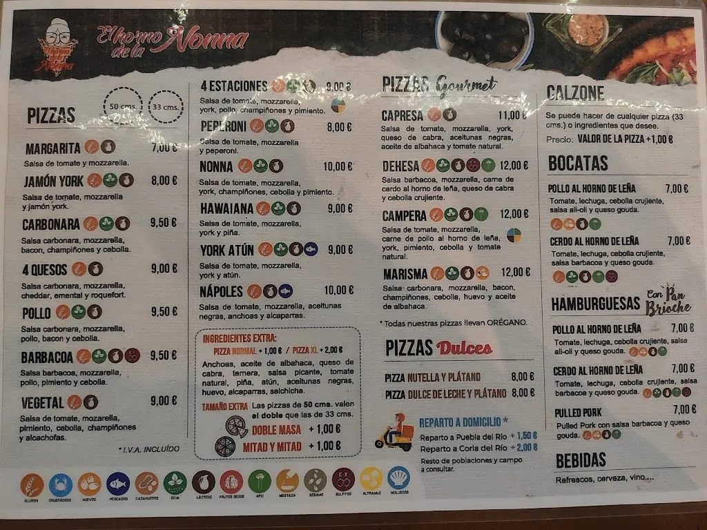 Menu_El Horno de la Nonna_Puebla del Río La_immagine_1
