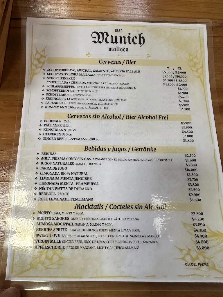 Menu_Munich Malloco_Peñaflor_immagine_1