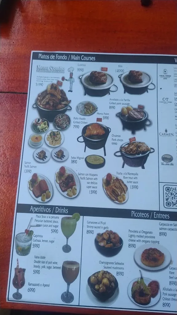 Menu_Parrilladas Argentina Malloco_Peñaflor_immagine_1