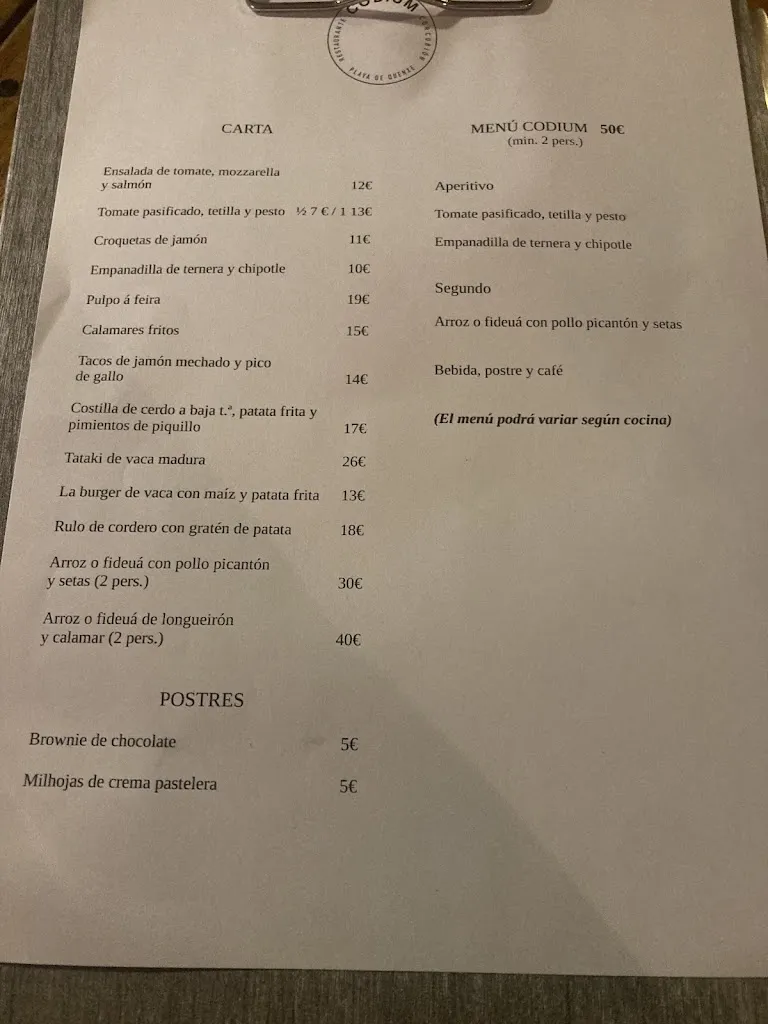 Menu_restaurante codium_quenxe_Corcubión_image_2