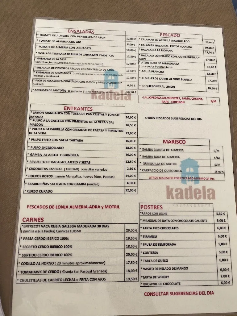 Menu_Kadela Restaurante_Dalías_image_1