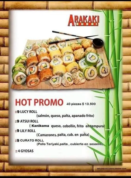 Menu_Arakaki Sushi Restaurant_Peñaflor_image_1