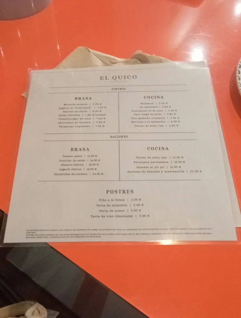 Menu_Braseria El Quico_Dalías_image_3