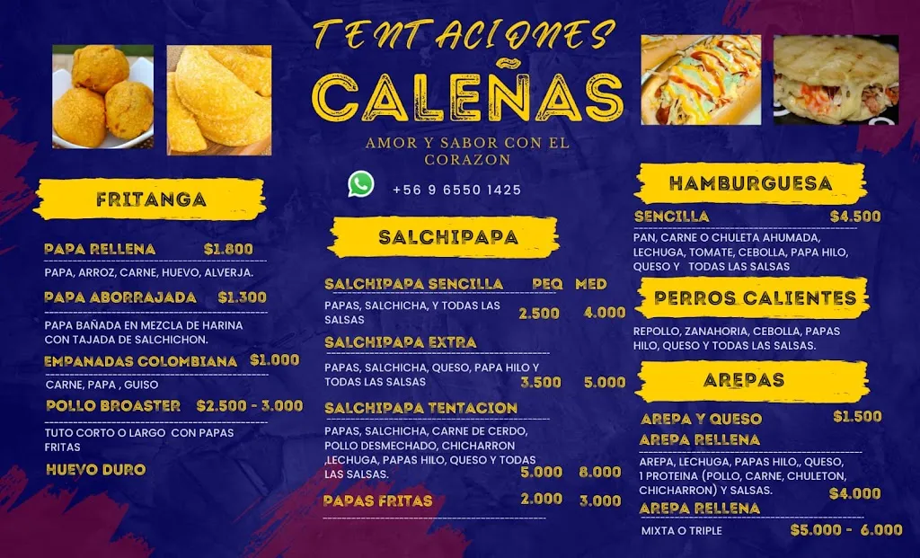 Menu_Tentaciones Caleñas_Peñaflor_image_1