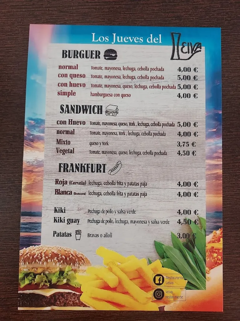 Menu_RESTAURANTE LEIVA_Roda de Andalucía La_image_1