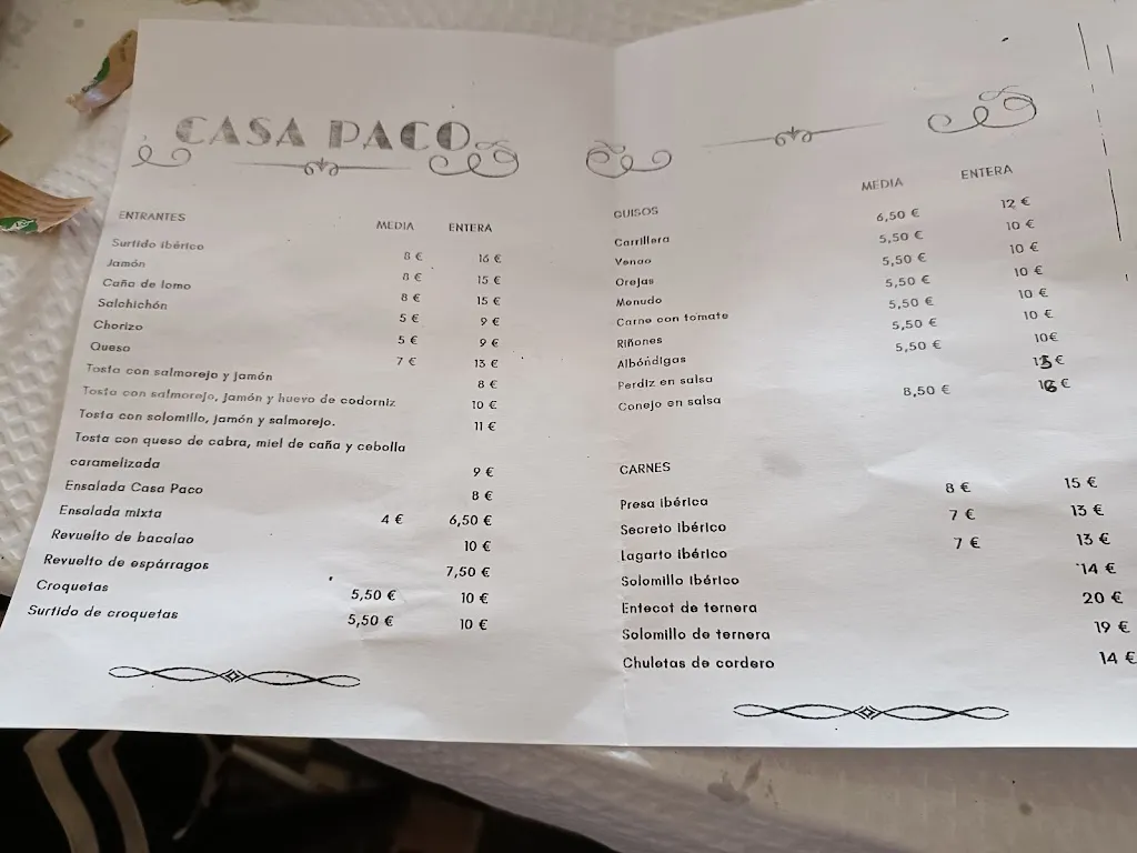 Menu_Bar Casa Paco_Ronquillo El_image_3