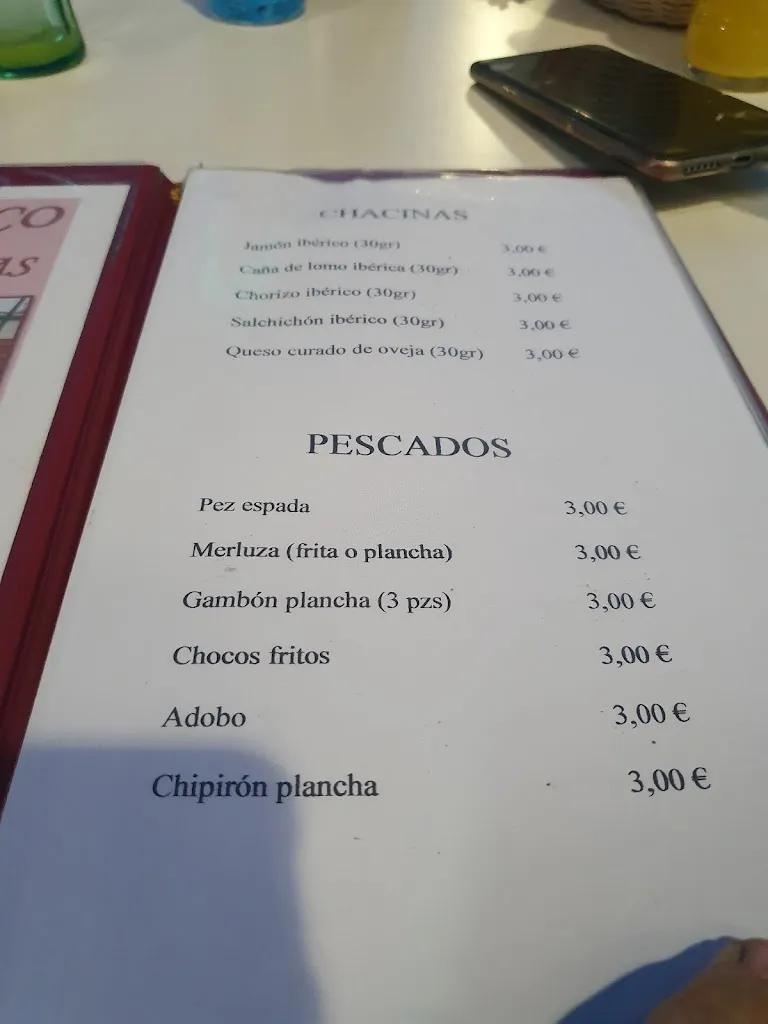 Menu_Bar Casa Paco_Ronquillo El_image_4