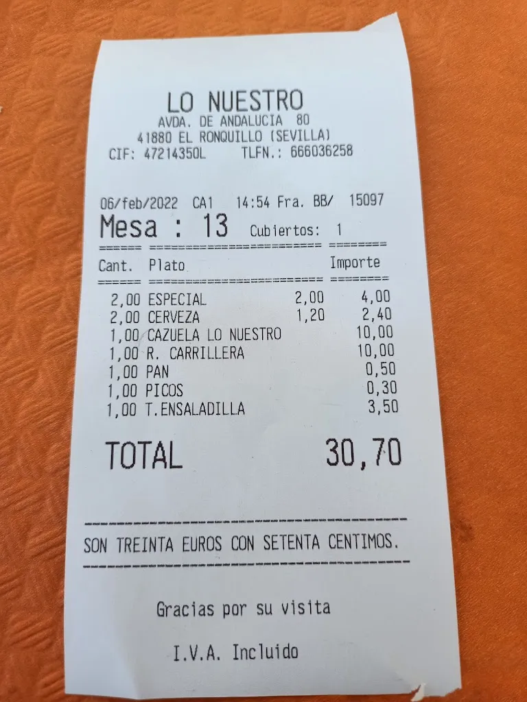 Javier Dominguez_Lo Nuestro_Ronquillo El_review