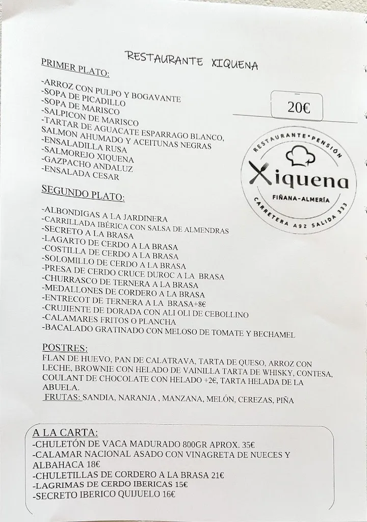 Menu_Restaurante Xiquena_Fiñana_image_1