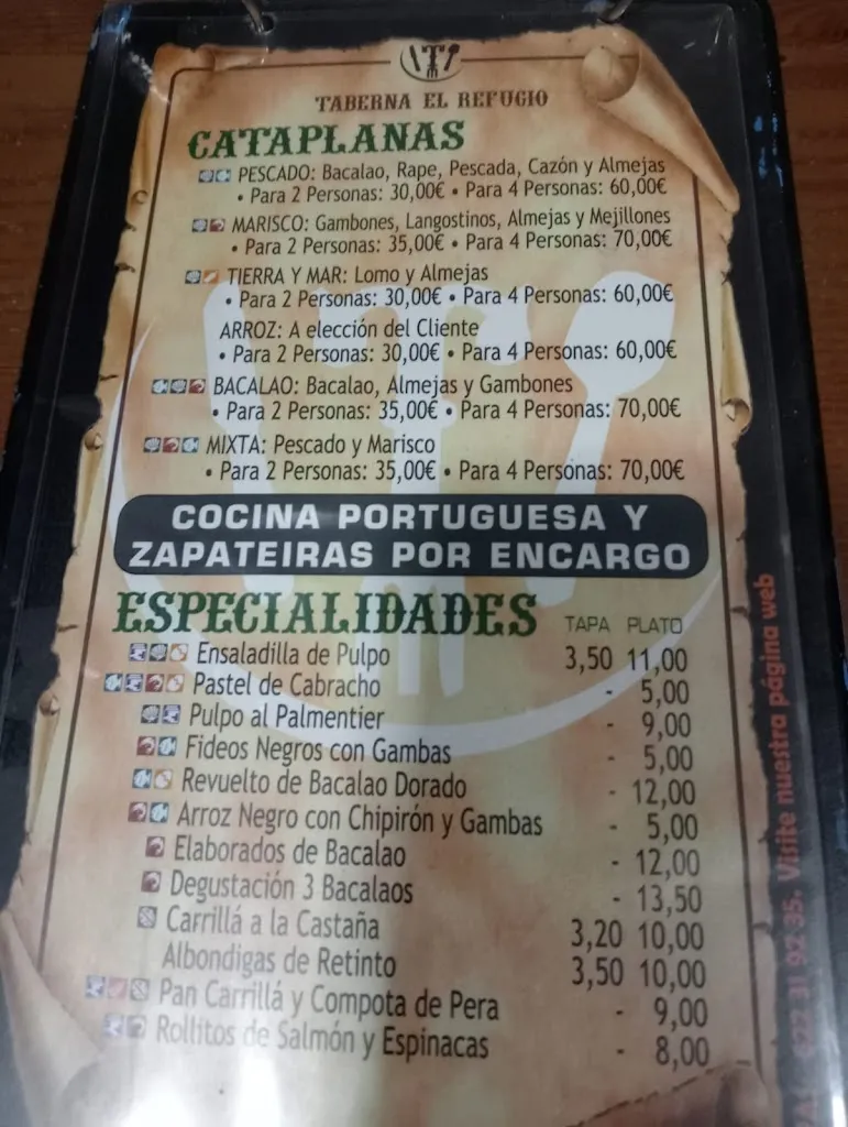 Menu_Taberna El Refugio_San Juan de Aznalfarache_image_3