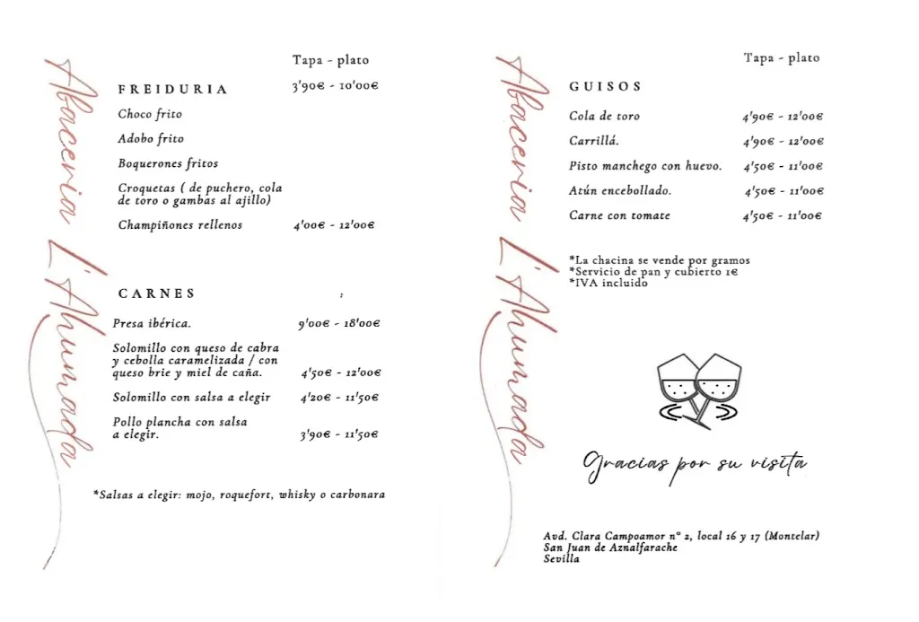 Menu_Abaceria L'AHUMADA_San Juan de Aznalfarache_image_2
