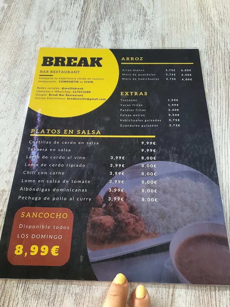 Menu_Break GastroBar_San Juan de Aznalfarache_image_4