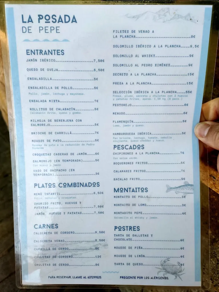 Menu_La Posada de Pepe_San Nicolás del Puerto_image_1