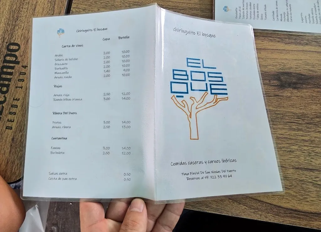 Menu_Chiringuito el bosque_San Nicolás del Puerto_immagine_3