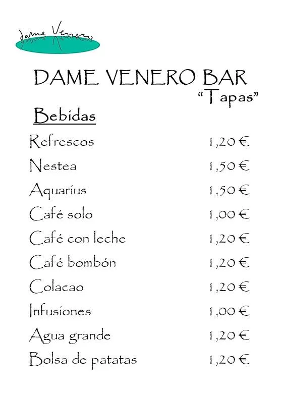 Menu_Dame Venero Bar_San Nicolás del Puerto_image_3
