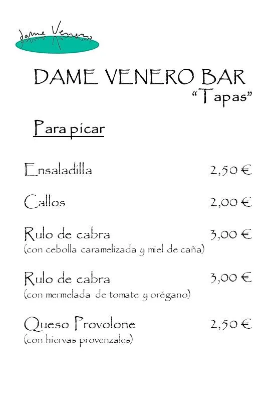 Menu_Dame Venero Bar_San Nicolás del Puerto_image_4