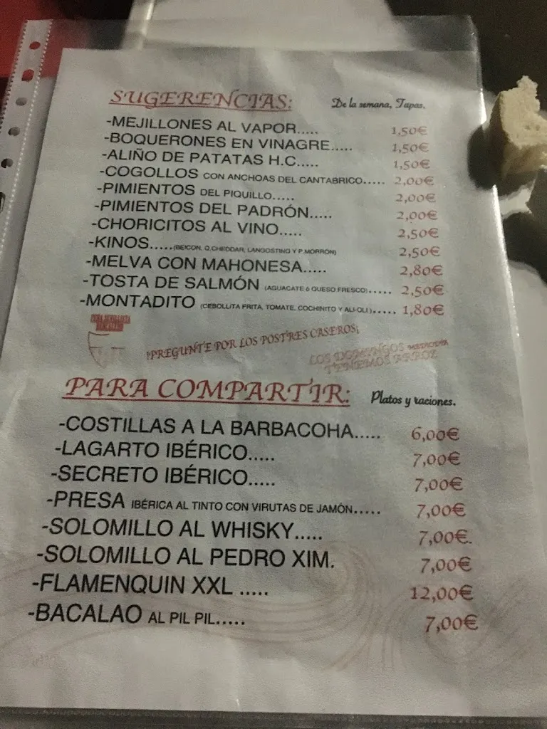 Menu_Peña Sevillista Bancalero_Saucejo El_image_1