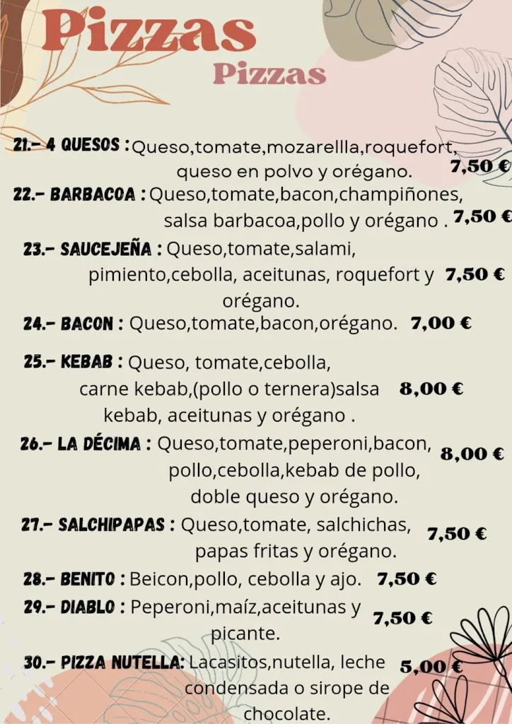 Menu_Pizzas A Todo Gas_Saucejo El_immagine_3
