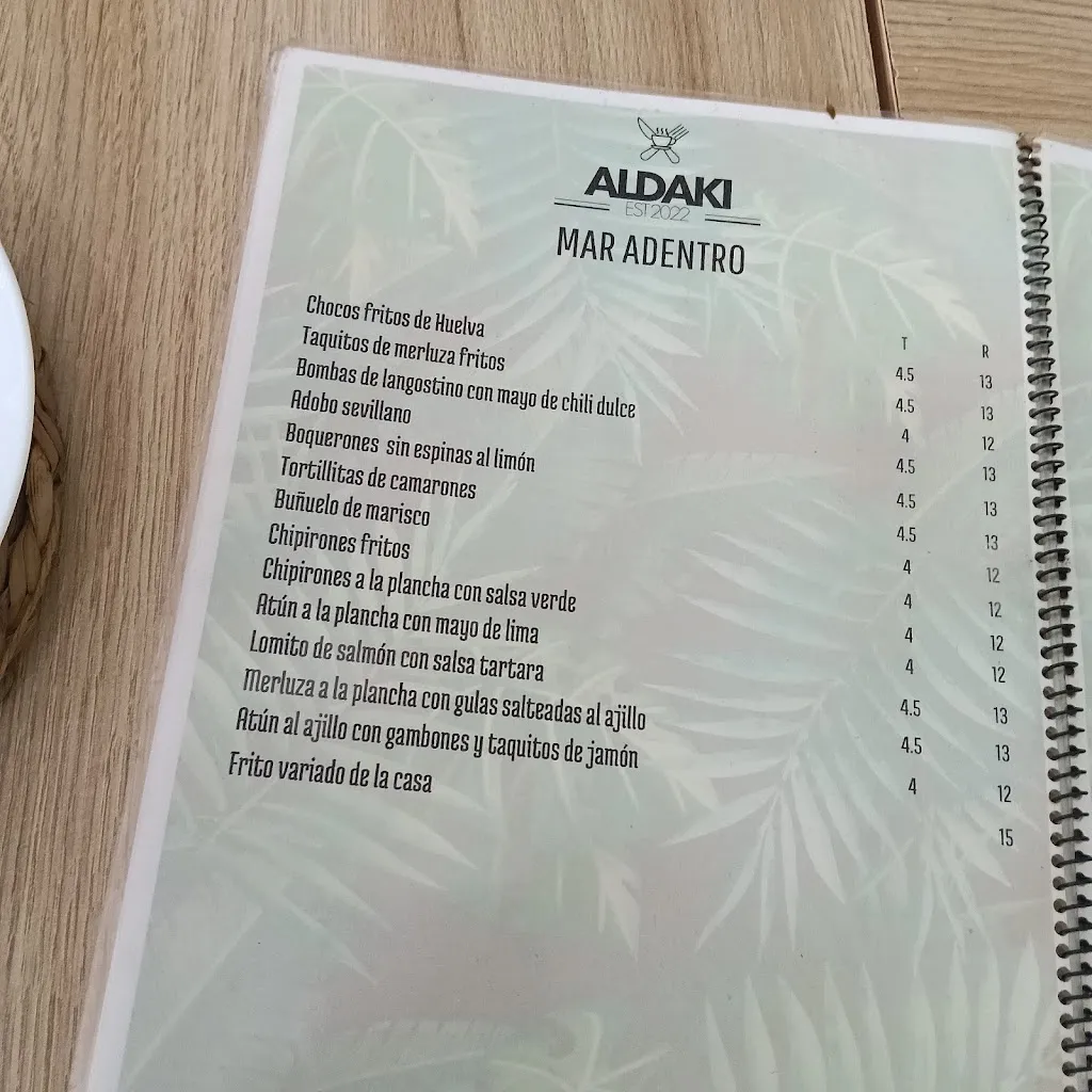 Menu_Bar Aldaki Tapas_Santiponce_image_4