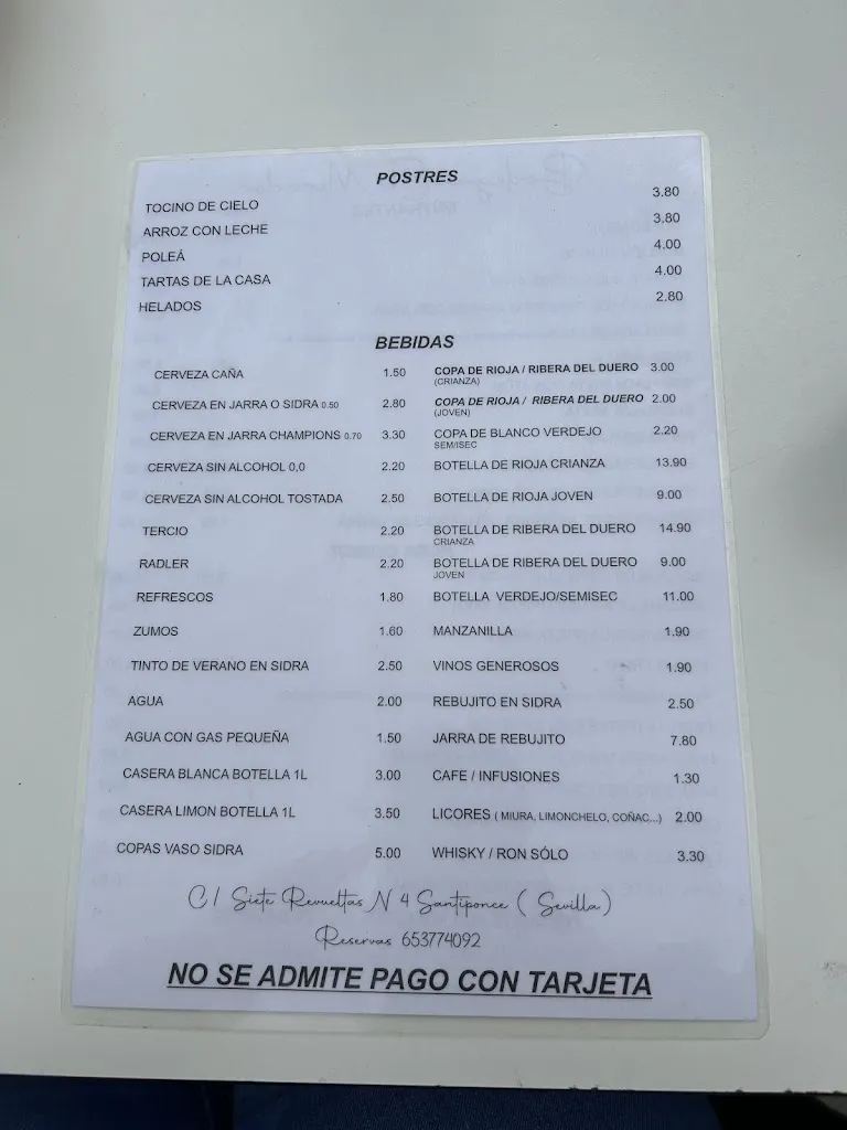 Menu_El Mirador_Santiponce_image_3