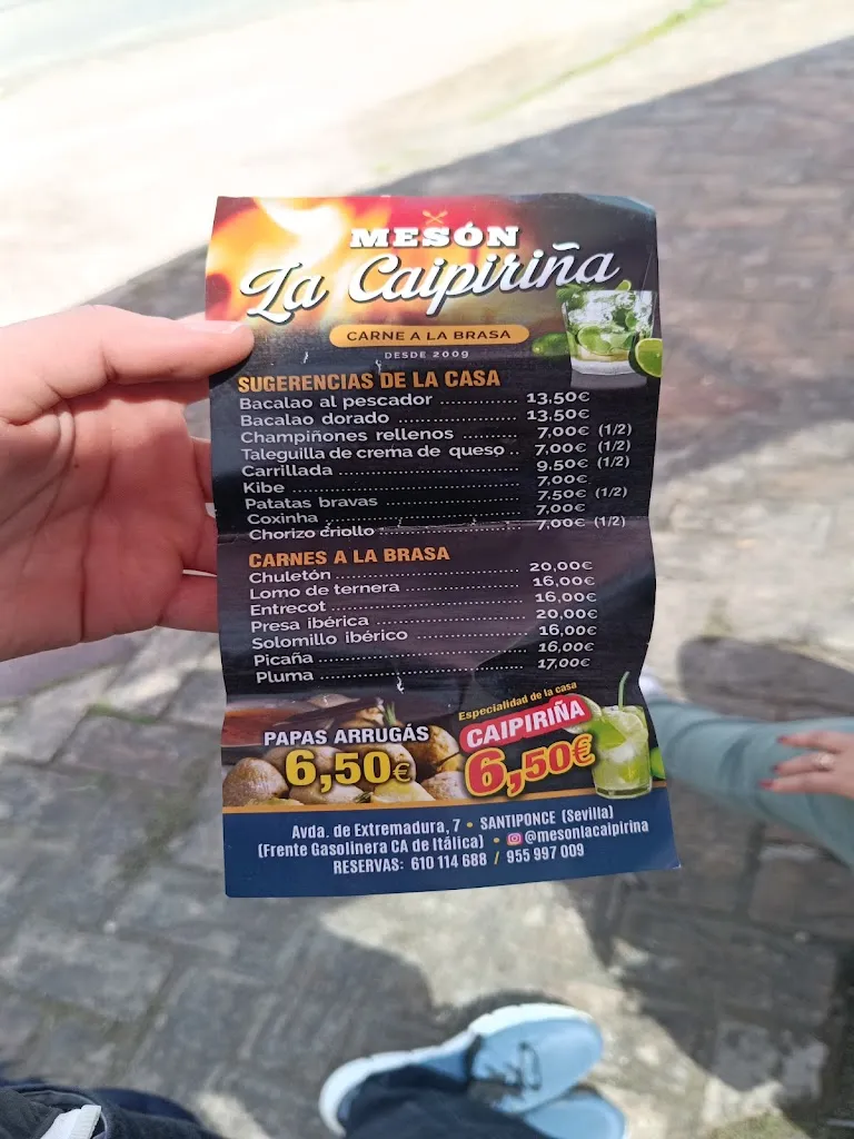 Menu_Mesón La Caipiriña_Santiponce_image_1