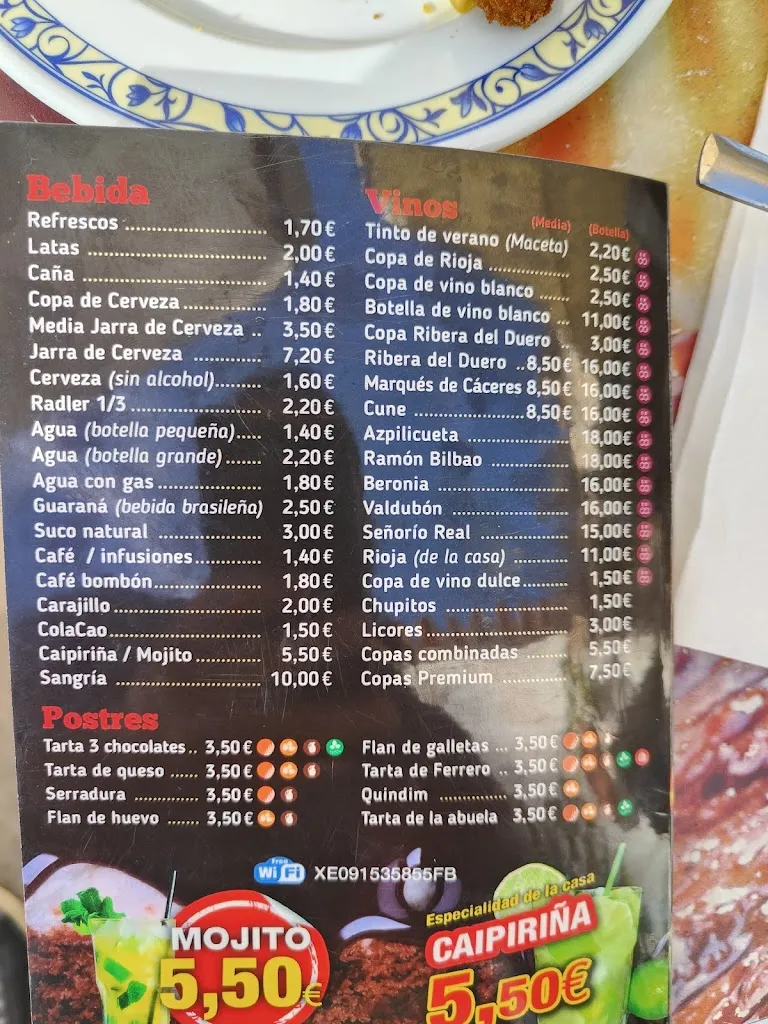 Menu_Mesón La Caipiriña_Santiponce_image_2