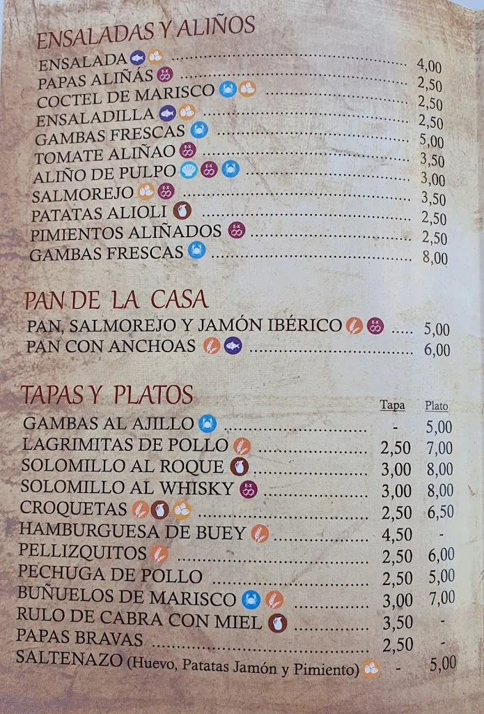 Menu_Bar El Rincón del Richa_Santiponce_image_1