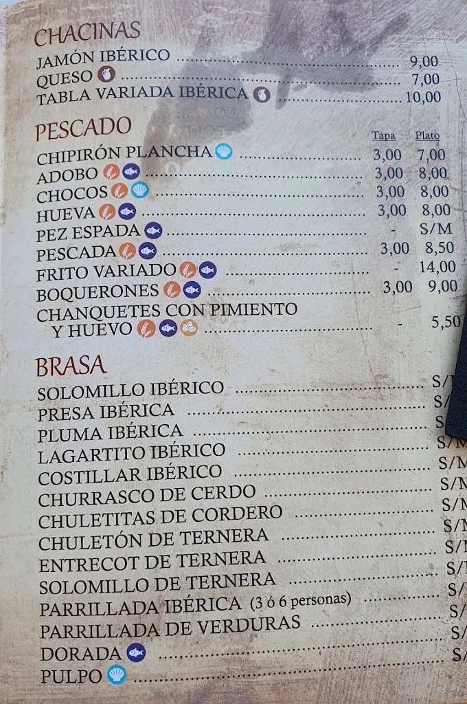 Menu_Bar El Rincón del Richa_Santiponce_image_2