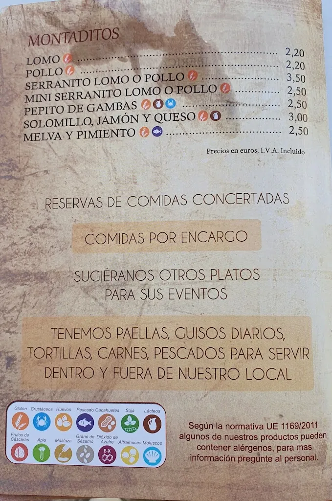 Menu_Bar El Rincón del Richa_Santiponce_image_3