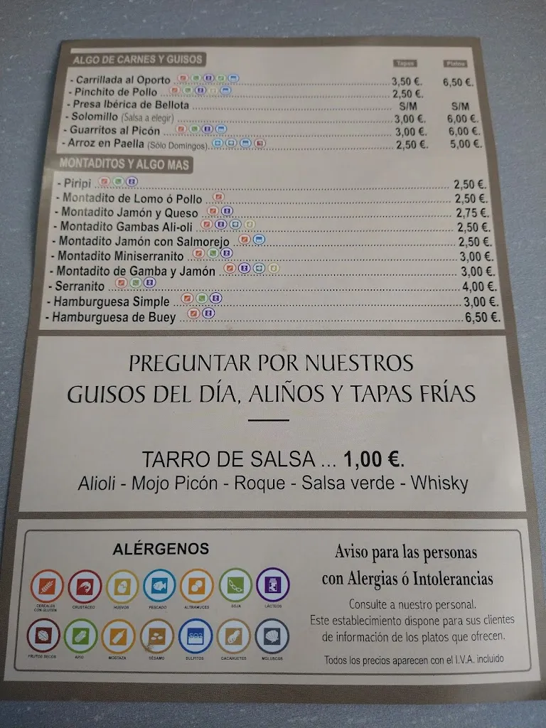 Menu_Kiosco del parque ambulatorio Lo NUESTRO_Santiponce_image_1