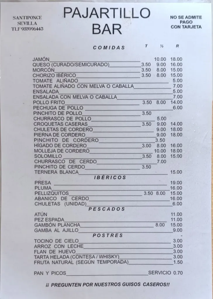 Menu_Pajartillo Bar_Santiponce_image_2