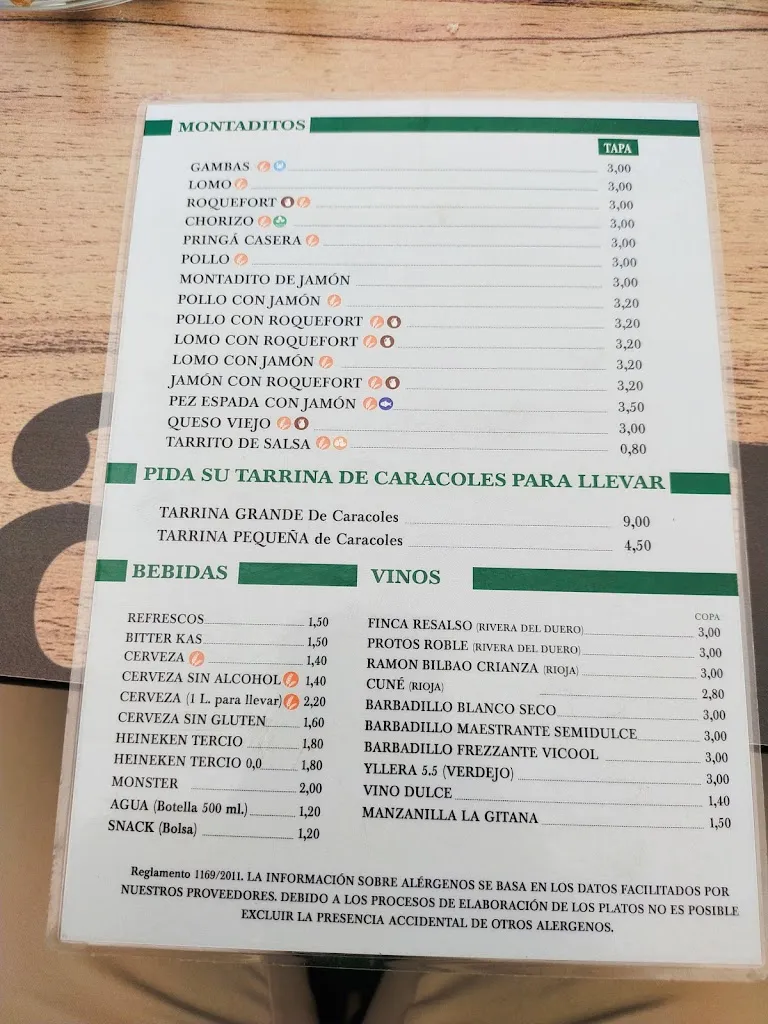 Menu_Camino del Rocío_Santiponce_image_4