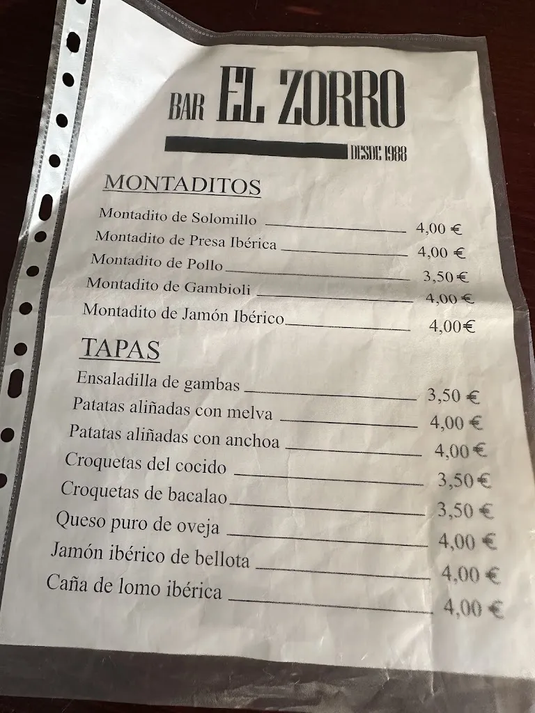 Menu_Restaurante El zorro_Tocina_image_2