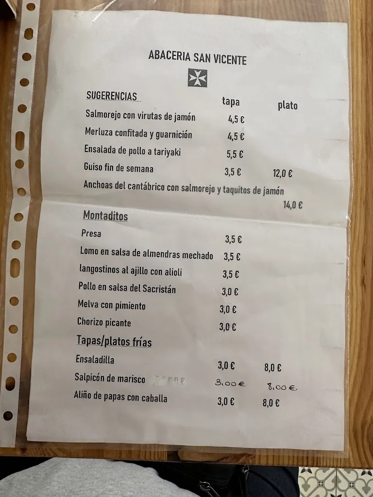 Menu_Abacería San Vicente_Tocina_image_2