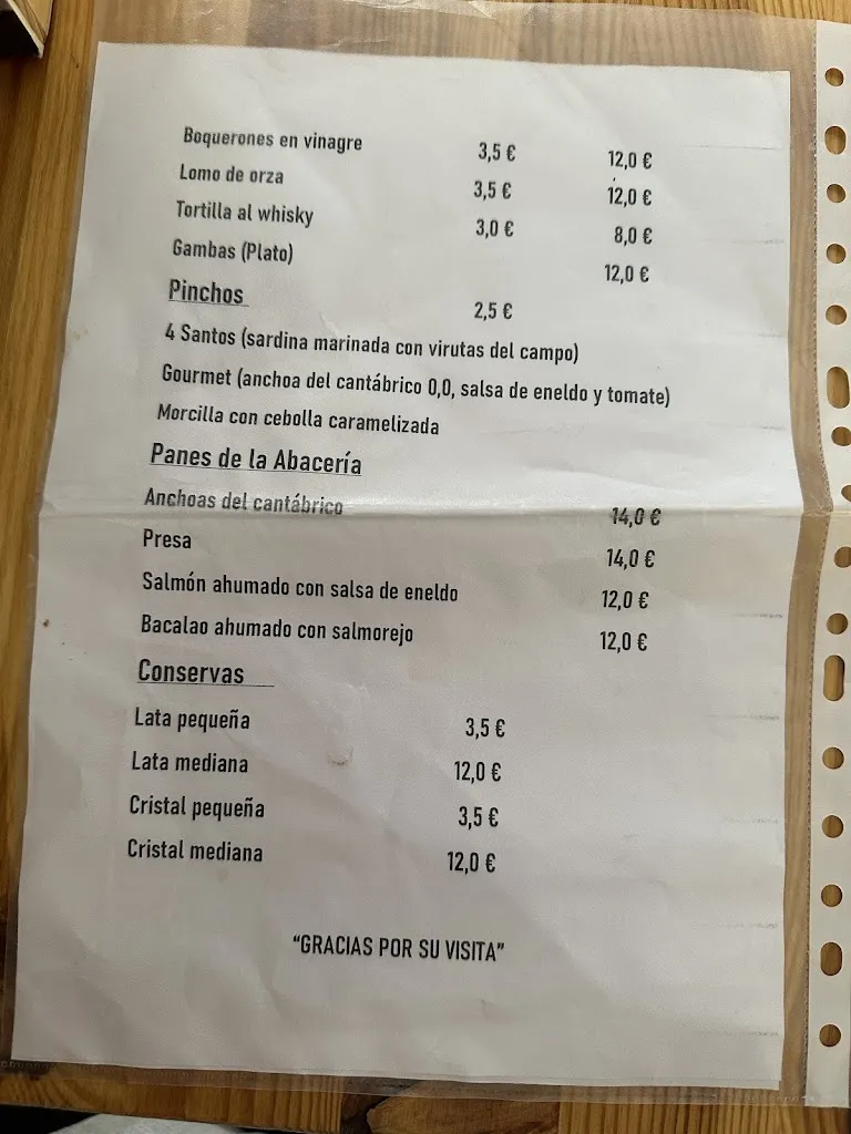 Menu_Abacería San Vicente_Tocina_image_3