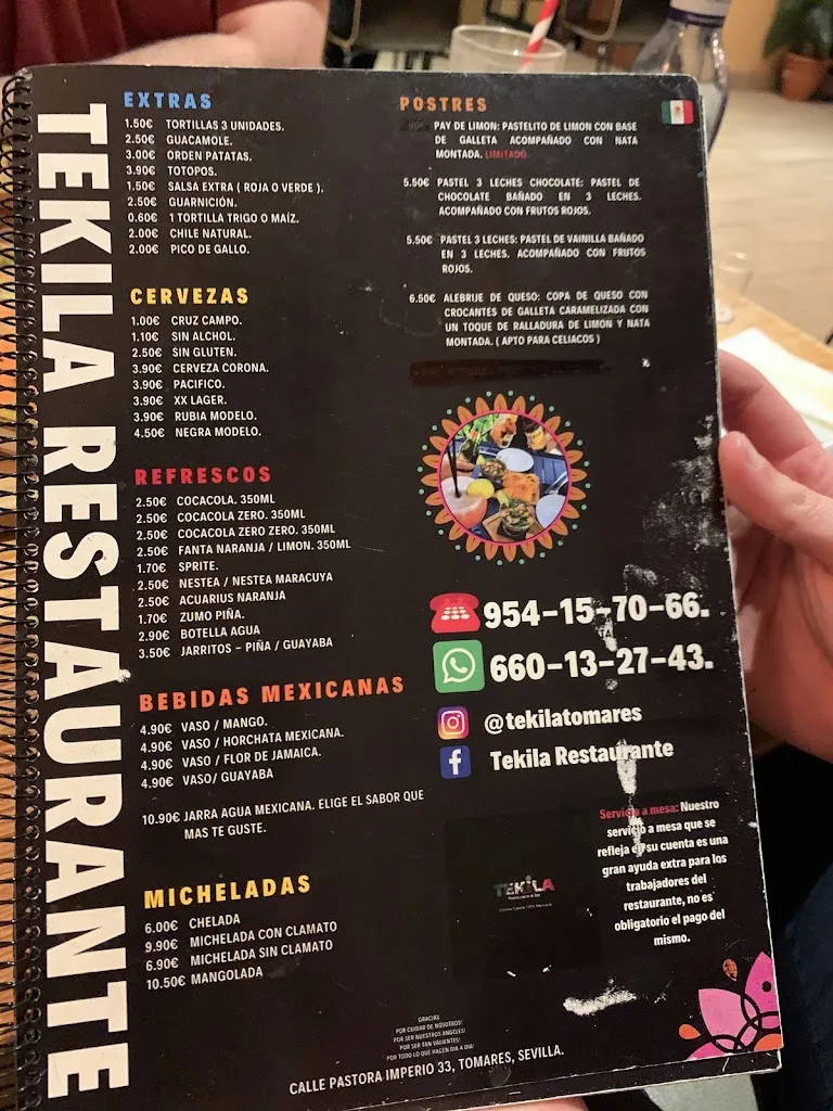 Menu_Tekila Restaurante Mexicano Tomares_Tomares_image_2