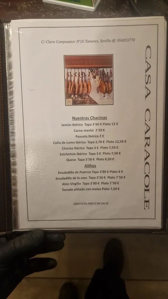 Menu_Casa Caracole_Tomares_immagine_4