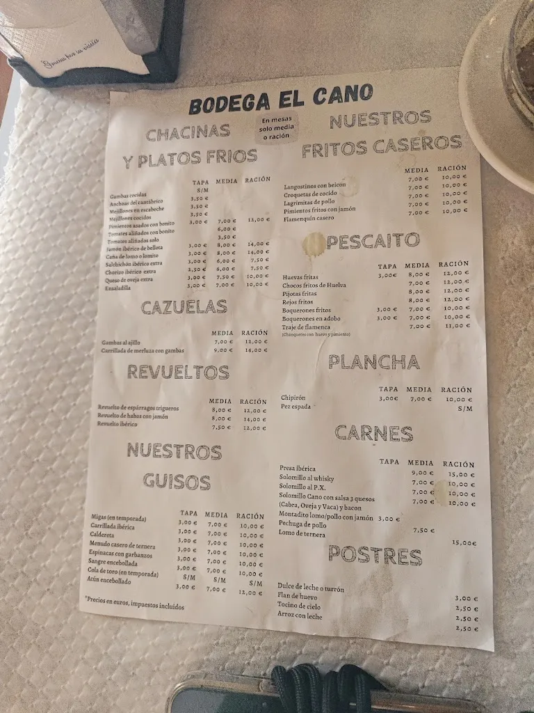 Menu_Bodega Bar El Cano_Umbrete_image_1