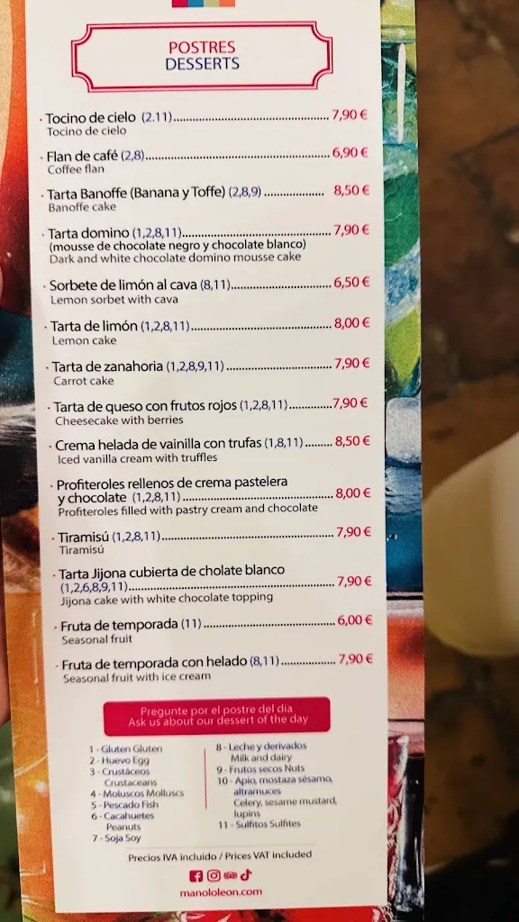 Menu_Casa Manolo León_Sevilla_image_1