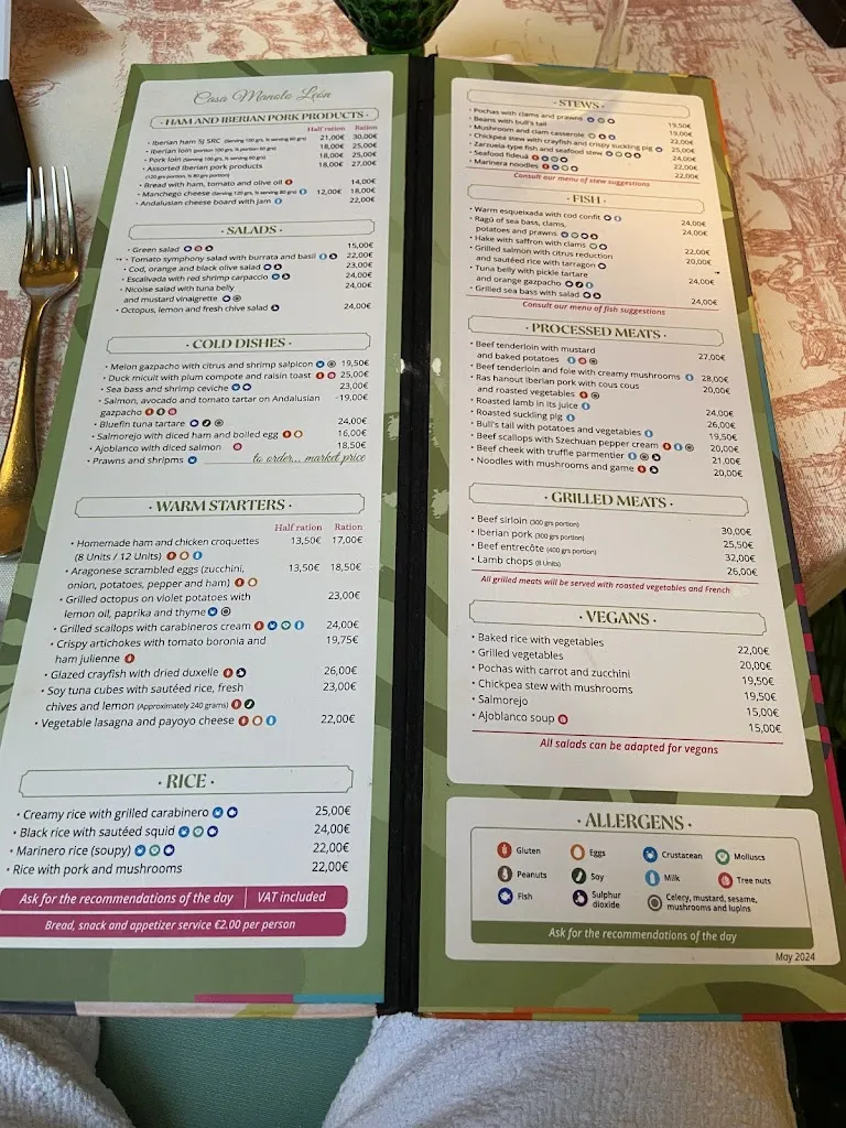 Menu_Casa Manolo León_Sevilla_image_2